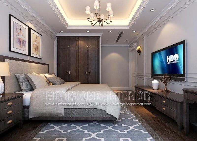 Giường ngủ gỗ óc chó hiện đại có thể tạo nên không gian sang trọng và làm cho gia chủ cảm thấy xứng đáng với đẳng cấp của họ.
